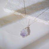 ‘’Mermaid’s Tear‘’ Ombre Amethyst Necklace|Handmade Jewelry for Healing & Peace - Auratract